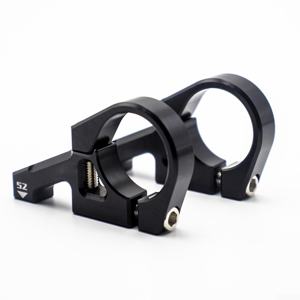 Potence montage direct pour guidon 35mm VTT descente noire