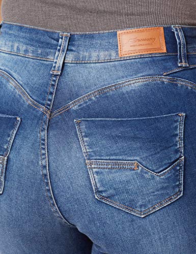 Cigarrete Push Up, Feminino, Sawary Jeans, Indigo, 40