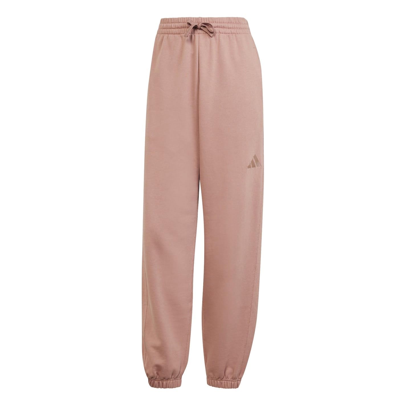 Adidas Women's Pink Closed Hem Fleece Joggers in Size M, Sports Direct