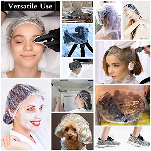 Fascigirl 100 STKS Wegwerp Douchemuts Waterdichte Creatieve Doorzichtige Plastic Elastische Douchemuts Badmuts… - Image 6