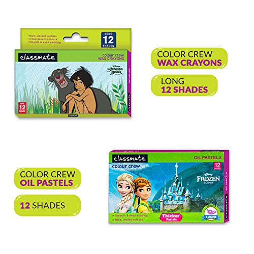 Image of Classmate Notebook - Single Line & Classmate Disney Colour Fun Combo Kit