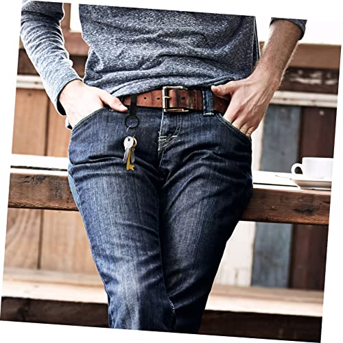 Porte-clés de ceinture en acier inoxydable durable avec clips de service