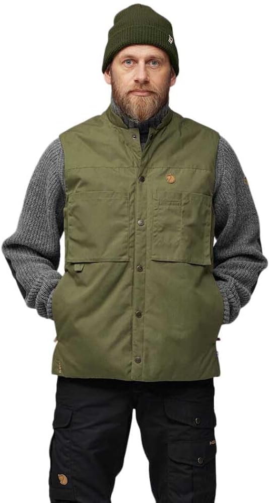 Amazon.com: Fjallraven F86708625M Singi Padded Vest M Laurel Green