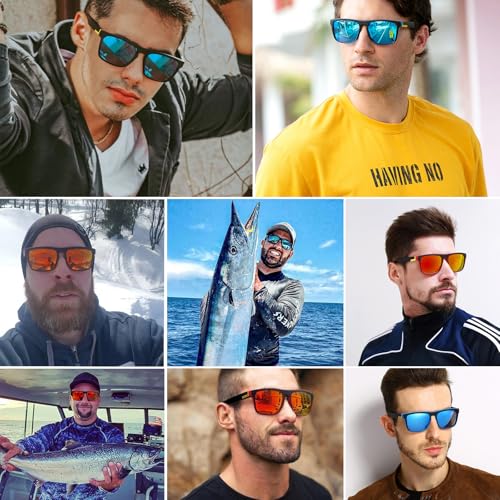 LEDINGBEST-Sunglasses-Polarised-for-Men-Women-Cool-Fishing-Driving-Hiking-Ultralight-Unisex-Classic-Vintage-Style-Ultralight-Shades-Trave-sun-glasses-UV-Protection - Izzgadgets.com