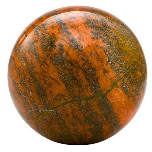 Image of Certified Unakite Crystal Ball for Meditation - Premium Crystal Vastu Items for Home and Feng Shui Items for Good Luck - Ideal for Pooja Supplies and Spiritual Practices (2 inch Inch)