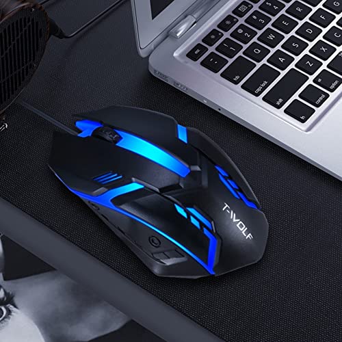 Yuuand Wired Usb Computer Game Mouse Ergonomic Design Rgb Game Mouse Notebook Computer Desktop Computer Universal Game Mouse #TOP5