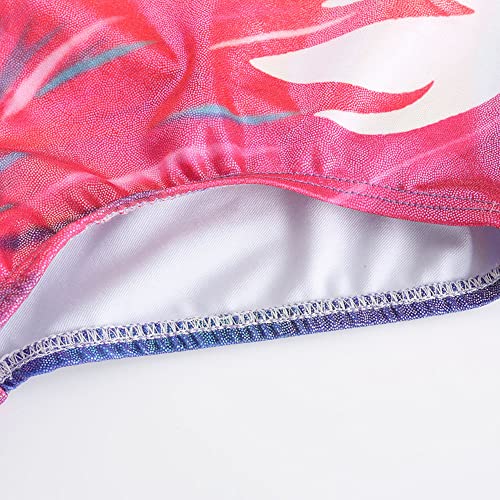 Abociw Gymnastics Leotards For Girls Long Sleeve Rainbow Shiny Diamond Athletic Ballet Dance Leotard Unitard Dancewear For Power Tumbling, Gymnastics Practice, Team Sport Rainbow 5-6 Years #TOP5