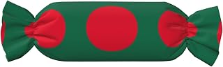 SamLng Flag of Bangladesh Print Candy-Shaped Cylindrical Pillow â€“ Neck Support, Body Cushion, Ideal for Travel, Car, & Office
