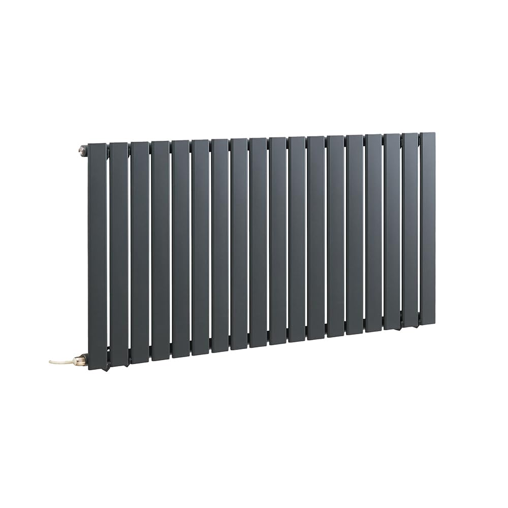Milano Anthracite 1000W Single Flat Panel Electric Radiator 635 X 1190Mm