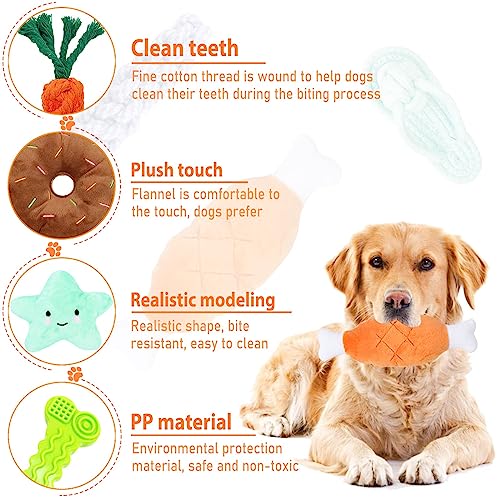DIDUDE Jouets pour Chien,Ensemble Lot de 18 à Mâcher,durables Indestructible Grands,Moyens et Petits Jouet Chien Interactif,Jouets Mâcher D'entraînement des Dents Interactif - Image 7