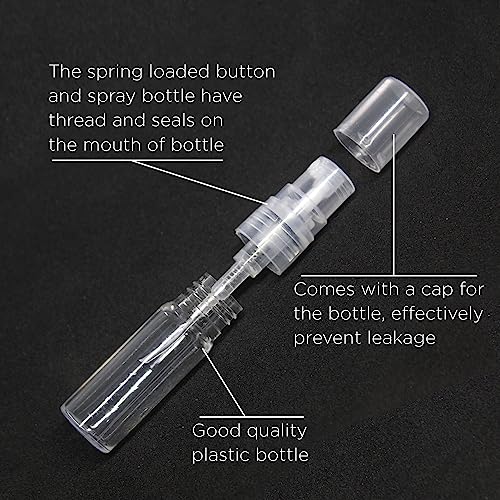 Image of nsb herbals Plastic Empty 10 Ml Clear /Transparent Mini Pocket Pen Spray Bottles Refillable Bottle Sanitizer, Perfume, Attar, Lotion, Essential Oils, Aromatic Water, Blend (3)