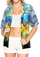 Algopix Similar Product 8 - LA LEELA Womens Tunic Hawaiian Shirt
