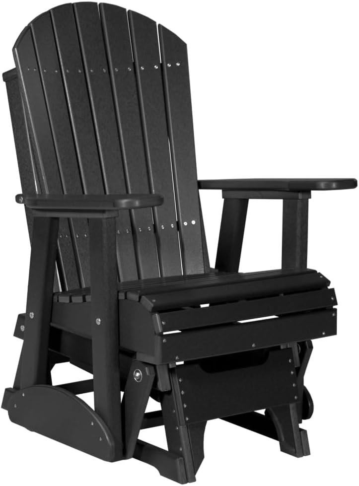 Furniture Barn USA Poly Lumber 5' Adirondack Glider, Green