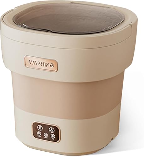 Lavadora portátil, mini lavadora plegable de 12 litros con 4 modos y cesta giratoria, limpieza profunda de ropa interior, ropa de bebé y ropa