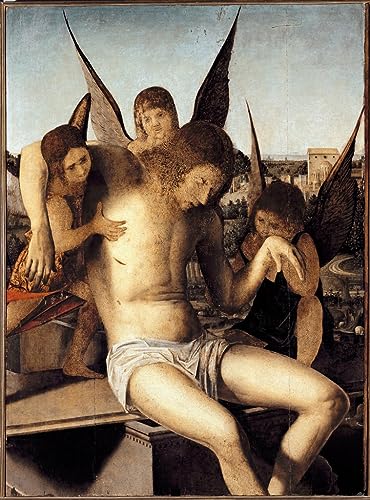 Affiche impression prints toile peinture murale Pieta salon 60x90cm Antonello Da Messina