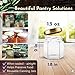 GoJars Hexagon Glass Jars 1.5oz Premium Food-grade. Mini Jars With Lids For Gifts, Wedding Favors, Honey, Jams And More. (12, 1.5oz)