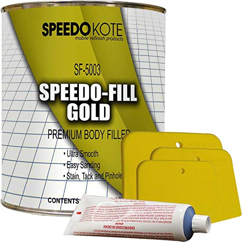 Speedo-Fill Gold Premium Lightweight Body Filler, SF-5003 + Hardener & SPREADERS