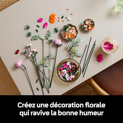 LEGO Botanique 10342 Le joli bouquet de fleurs roses - vue 8