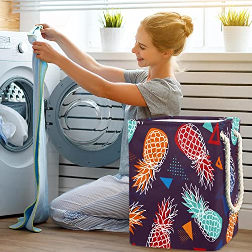 Panier à linge de salle de bain Ananas Comosus pour rangement