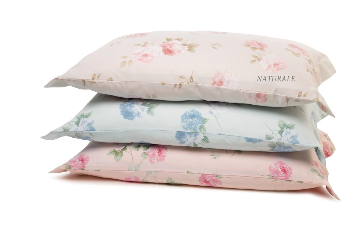Parure de lit double Caleffi Flory finie la transpiration draps coton respirant