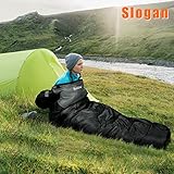 Pystuvo Sleeping Bag for Adults,4 Season Sleeping Bag,Lightweight,Waterproof Indoor & Outdoor Use,Comfortable Sleeping Sackfor Kids,Teens & Adults for Hiking,Backpacking and Camping,Black+Gray - Image 4