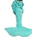 Bluexury Wonderful Mermaid Tail Blanket with Soft Material Cozy Cotton Vibrant Colors Perfect Gift for Adults Birthday Christmas Thanksgiving Present
