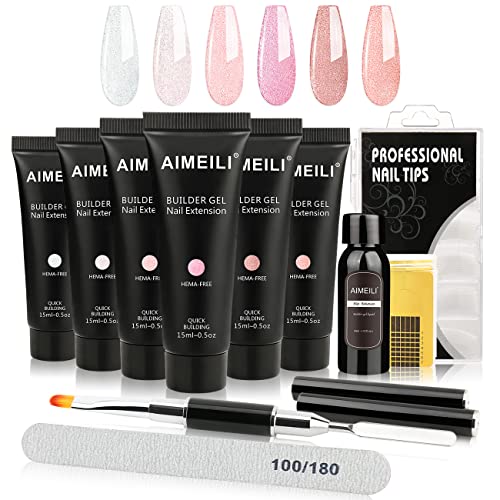 AIMEILI Gel Unghie Ricostruzione Kit, 15ml Kit