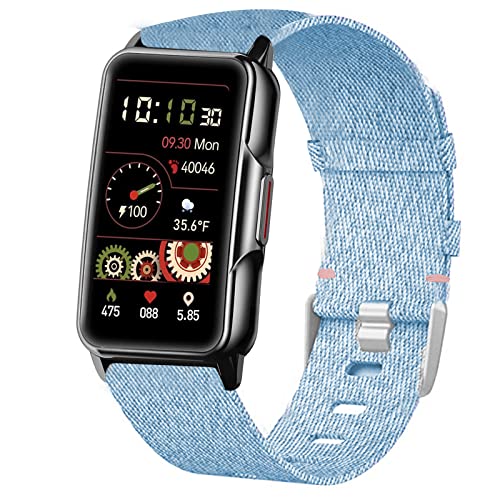 Bracelet Mindrose H80 nylon bleu respirant idéal pour le sport et le quotidien Lamshaw