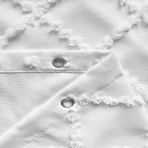 Rideau de douche imperméable tufté pour stopper les éclaboussures sur le sol - 4