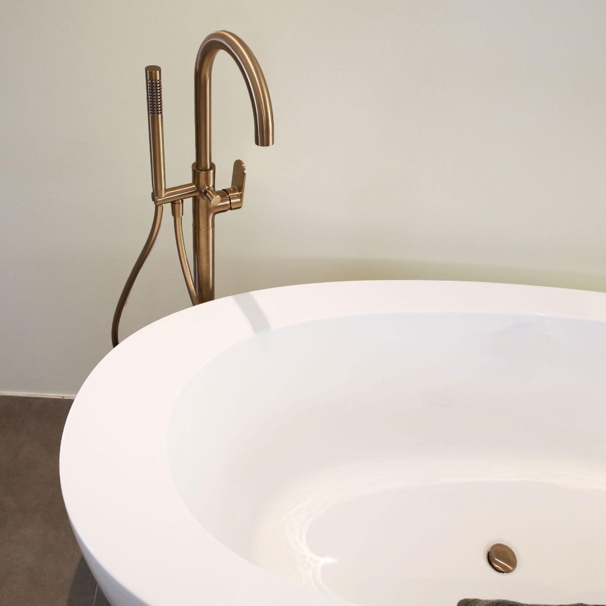Essebagno 9026031 Colonna meccanica da terra Charme II in rame spazzolato per vasca freestanding