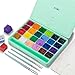Produktbild HIMI Gouache Farben Set, 24 Farben x 30 ml, einzigartiges Geleebecher-Design mit 3 Malpinseln und einer Palette in einer Tragetasche, perfekt für Künstler, Studenten, Aquarellmalerei (Grün)