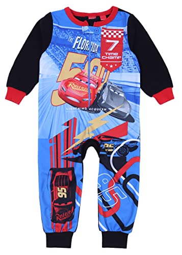 Cars Disney Coches Pijama Enteriza para Niños Onesie Pijama de una Pieza con Cremallera 2-3 años