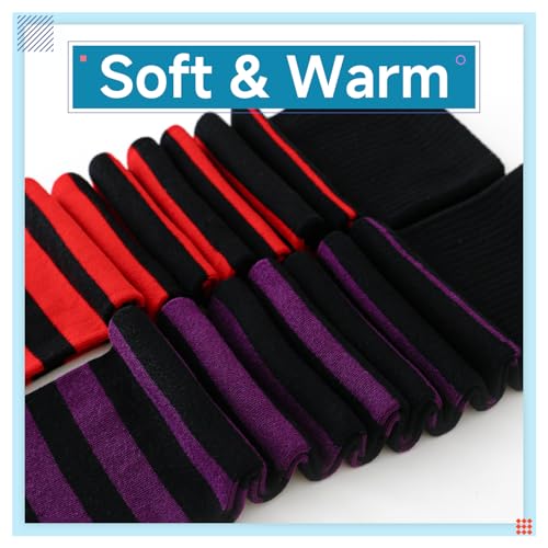 Image of Kayhoma Extra Long Gradient Zebra Stripe Thigh High Socks Over the Knee High Socks,2 Pairs