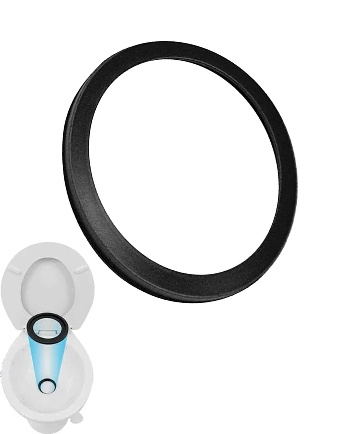 2PCS 33027 RV Toilet Seal Fits for Thetford Aqua-Magic IV High and Low Hand Flush RV Toilet Units,Replace Part #31684,12481 etc.High-Grade Rubber, Toilet Seal Parts Solve The Leakage Problem, 2 Pack