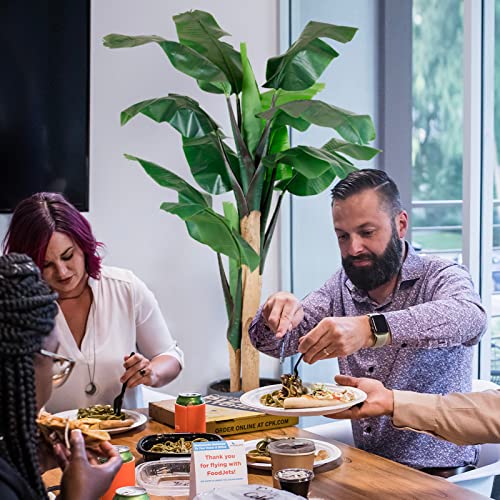 Worth Garden 6Ft Artificial Banana Tree 70Inch.fake Plant Tropical Palm Tree For Indoor Outdoor, Realistic, Faux Silk Plants In Pot For Home Office Decoration, Pot & 20G Dry Green Moss Included #TOP1