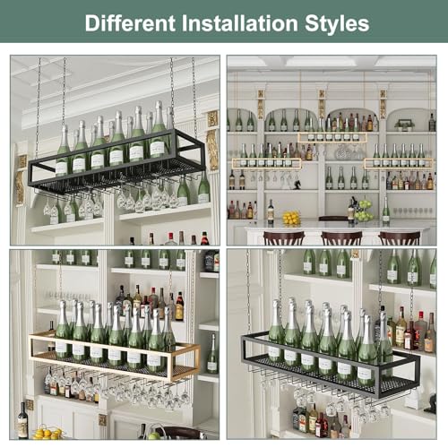 Solution de rangement peu encombrante avec étagère à vin murale - 7