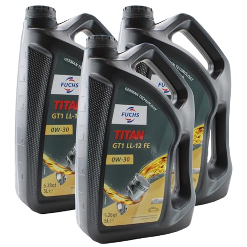 Fuchs 15 Liter TITAN GT1 LL-12 FE SAE 0W-30 Engine Oil