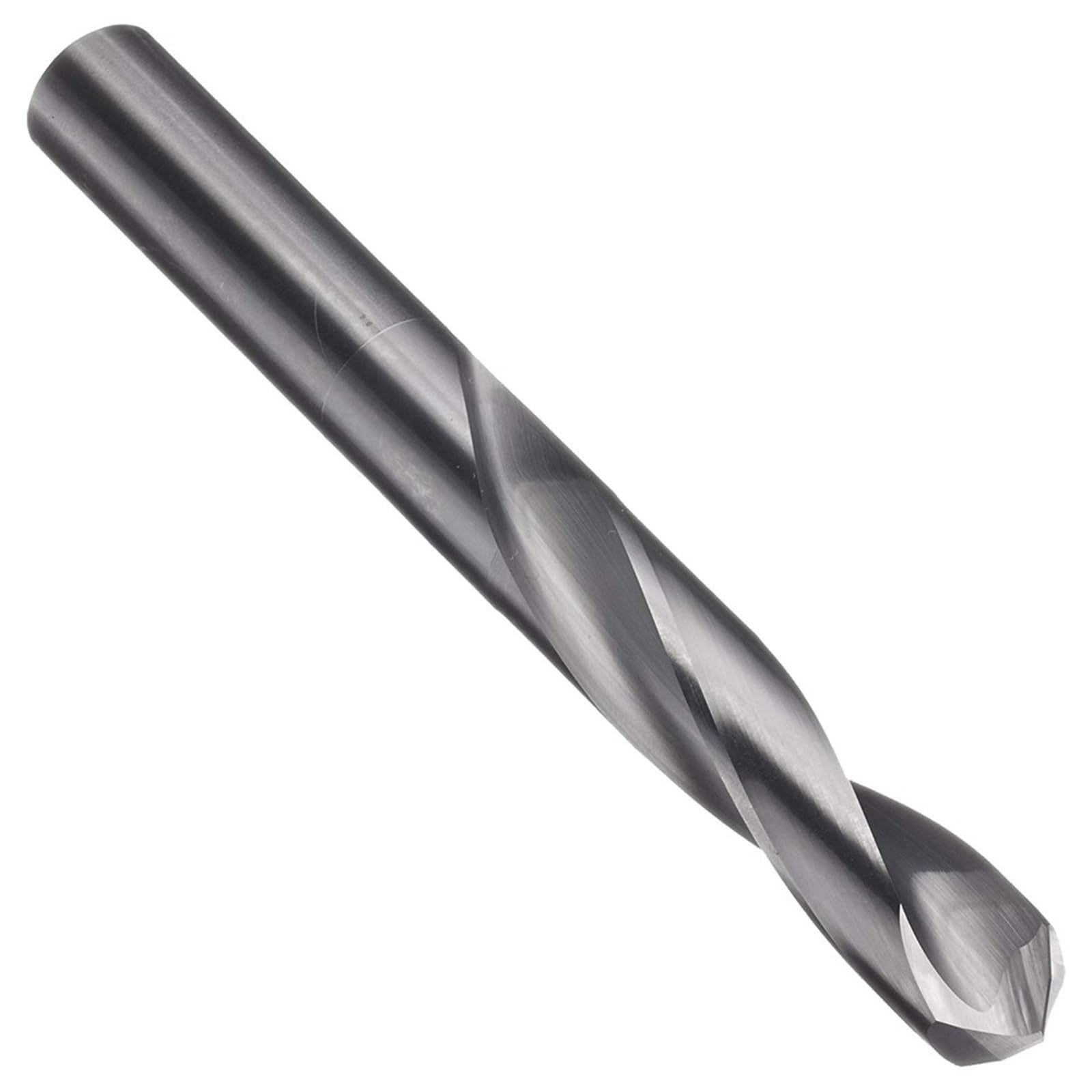 1 broca de carburo sólido de 10 mm a 14 mm, acabado sin recubrimiento (brillante), vástago redondo, broca helicoidal de ranura en espiral for metal(11.9mm)