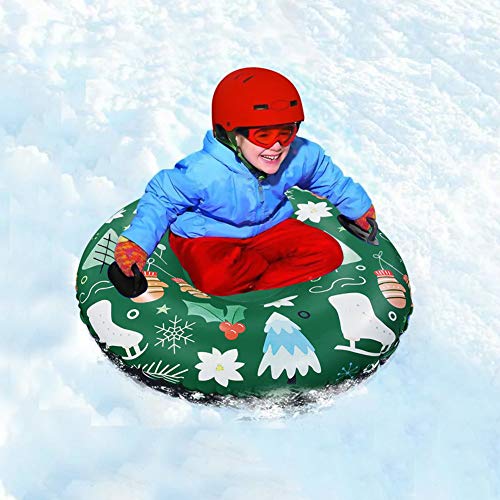 BEYST Snow Tubes,Snow Sled,Inflatable Snow Tubes for Family with 2 Handles, Snow Toy for Kids,Outdoor Sports Ski Circle - Thumbnail 4