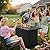 FansaFurn 43'' Propane Fire Pit Table, 50000 BTU Gas Fire Pits Table with Removable Lid and Lava Rock, Rectangular Fire Table with Cover, Ideal for Dining or Party on Patio, Garden, Yard, Black