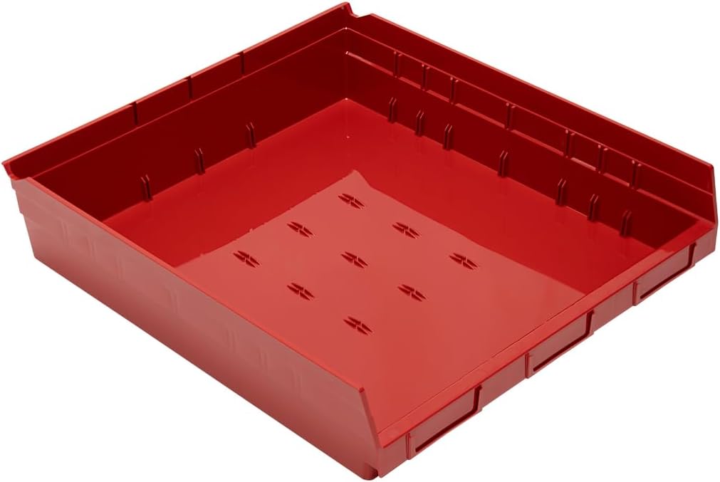 Quantum Storage QSB122 Economy Part Organizer Bins - 17-7/8" x 16-1/2" x 4" - 6 Pack
