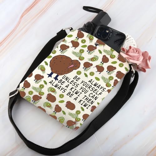 BDPWSS Kiwi Bird Gift Bird Watching Gift Ornithology Gift Always Be Yourself Unless You Can Be A Kiwi Crossbody Bag4