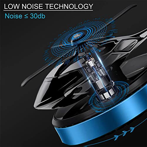 Image of Helicopter Car Air Freshener Rotating Solar Car Freshener Airplane Car Perfume