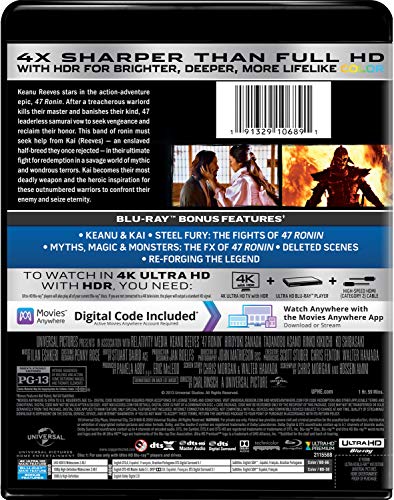 47 Ronin 4K Ultra HD + Blu-ray + Digital