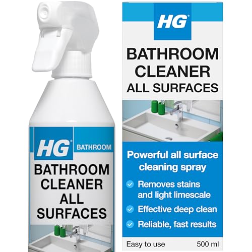 HG Bathroom Cleaner Spray, All-Surface & Limescale...