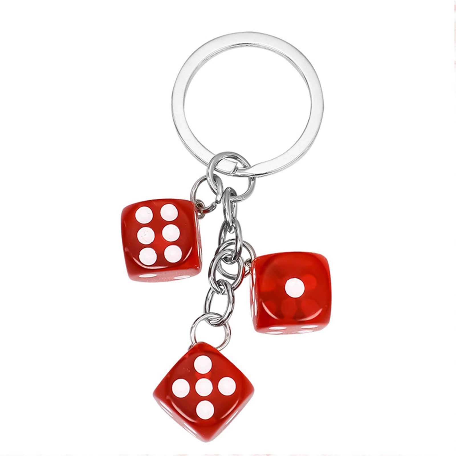 Amazon.com: Dice Keychain, Cute Cartoon 3D Resin Dice Keychains