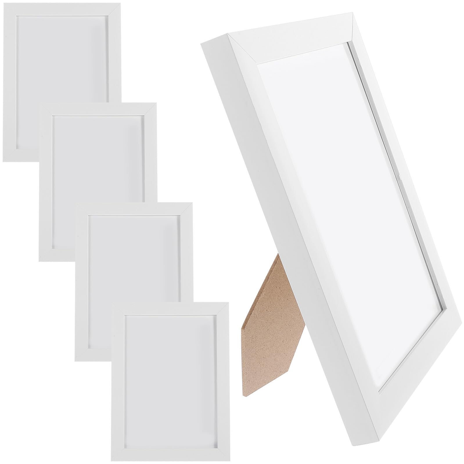 Cadres photo légers SOIMISS blancs en PVC transparent pour protéger vos images