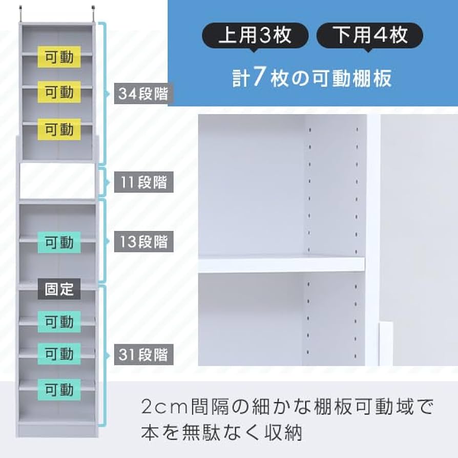 【新品】大容量　天井つっぱり書棚 幅60㎝WO【アウトレット】 楽天市場】突っ張り 本棚 スリム 大容量 幅60 奥行18.5 高さ215