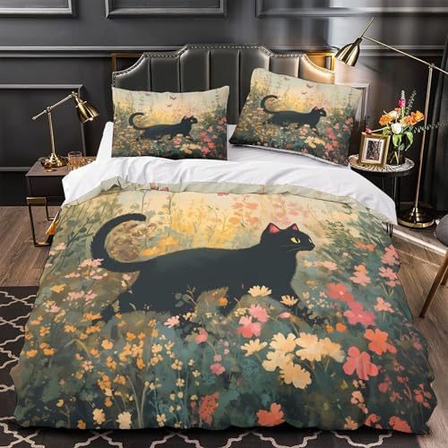 Parure de lit hypoallergénique en microfibre douce avec zip