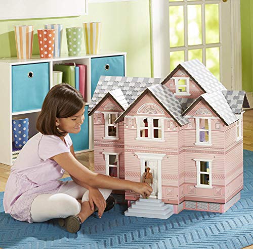melissa & doug classic heirloom victorian wooden dollhouse